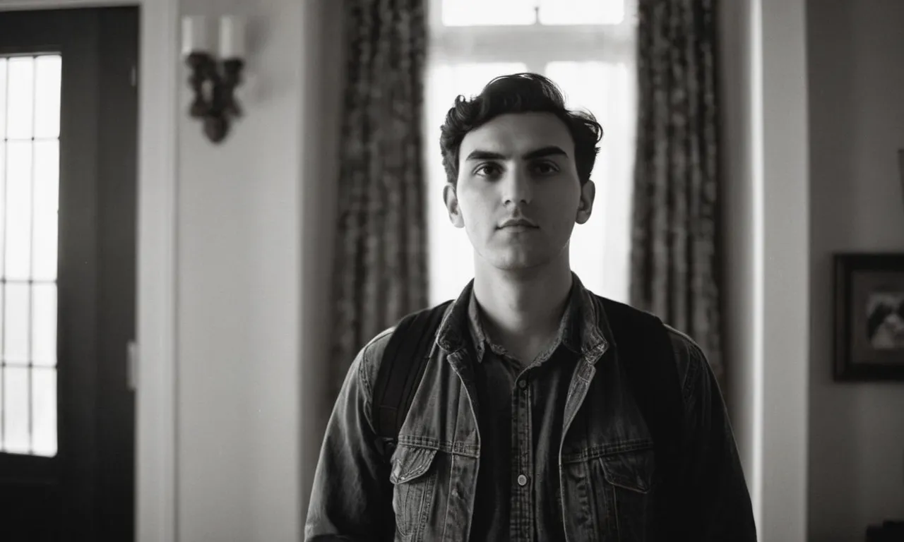 A black-and-white portrait captures a person standing tall, bathed in soft light. Their eyes radiate confidence, reflecting a deep sense of self-worth, embodying the powerful identity that God declares in the book of Ephesians.