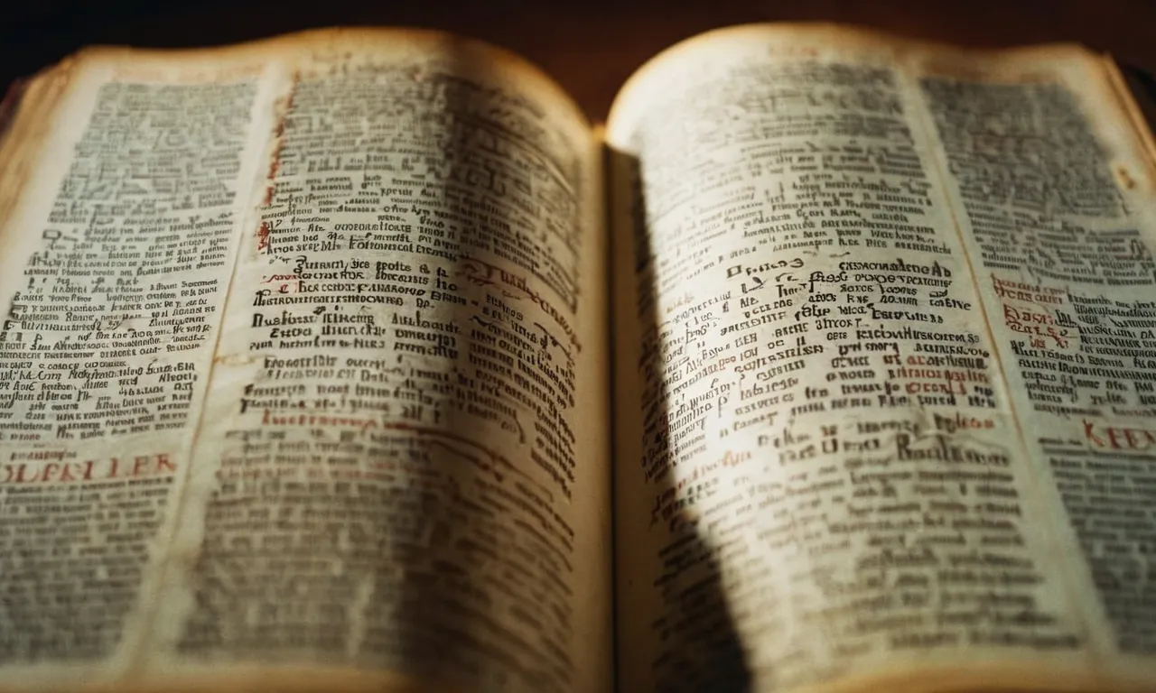 A close-up shot of an old, worn Bible, opened to the Book of Psalms, showcasing the pages filled with ancient verses, evoking a sense of the countless psalms contained within.