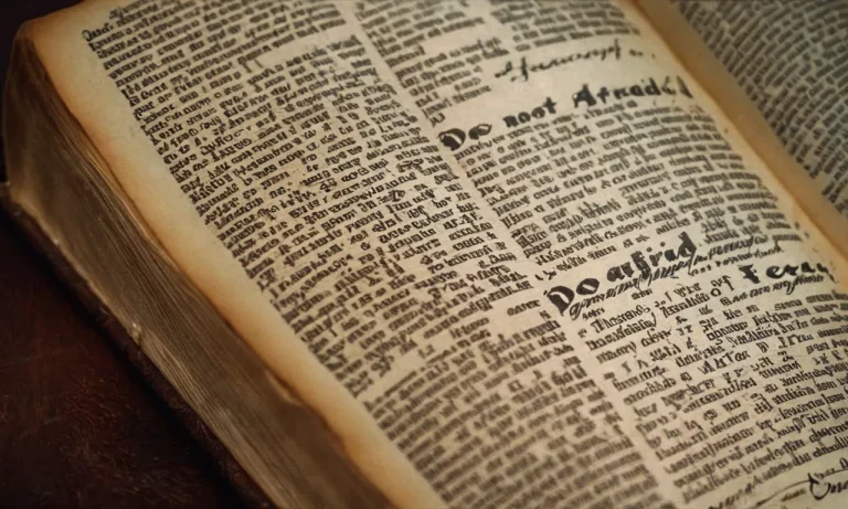 How Many Times Does The Bible Say ‘Do Not Be Afraid’?