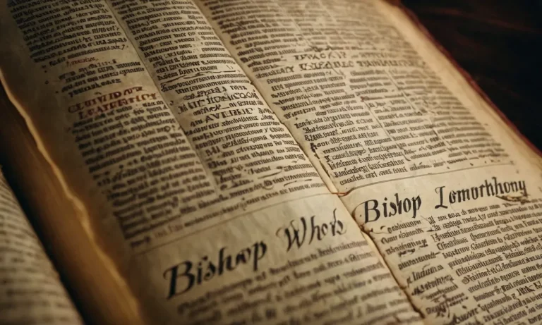 How Many Times Is Bishop Mentioned In The Bible?