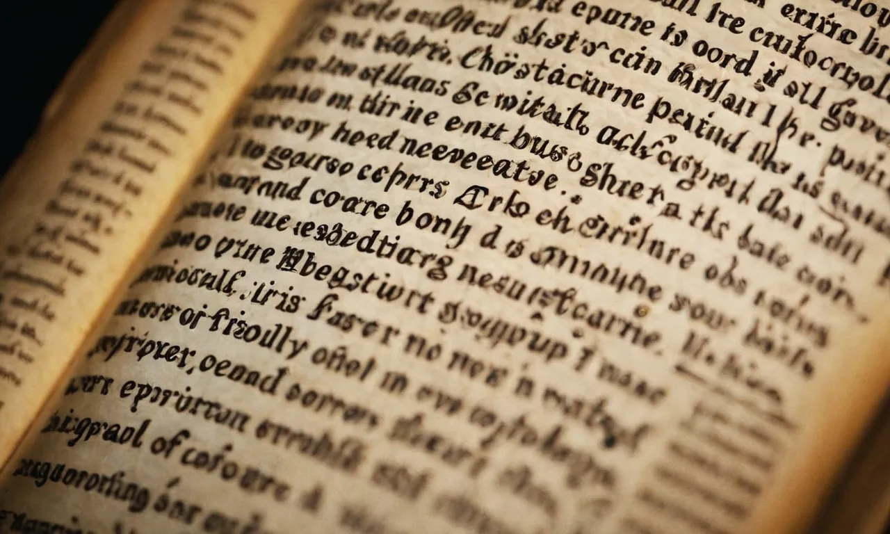 A close-up shot of a worn-out Bible page, showcasing the highlighted word "Christian" repeated numerous times, capturing the significance and frequency of its mention in the scripture.