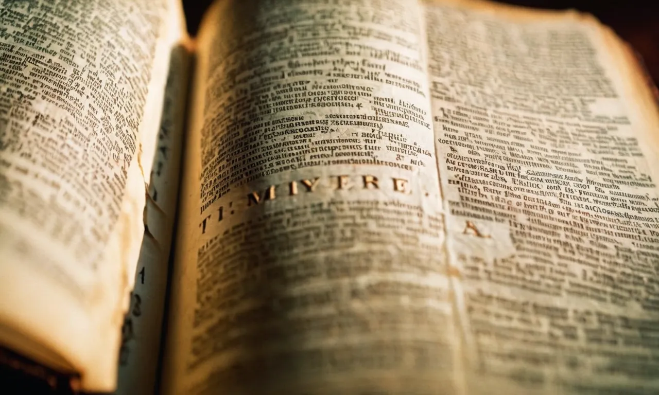 A close-up photograph of a weathered Bible, its pages gently turned to the passage mentioning Timothy, capturing the essence of its ancient wisdom and timeless significance.