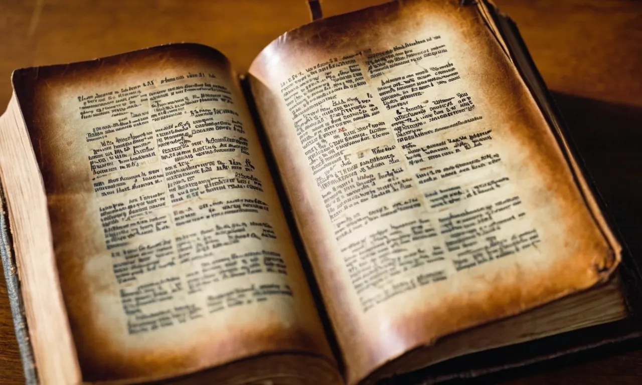 A close-up photograph capturing a worn leather Bible, opened to the pages where the books written by John - the Gospel of John, 1 John, 2 John, and 3 John - are prominently displayed.