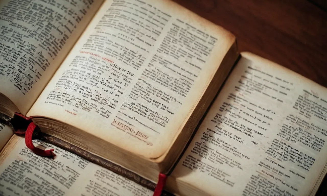 A close-up shot of a worn Bible, pages opened to John 14:6, highlighting Jesus' words: "I am the way, the truth, and the life. No one comes to the Father except through me."