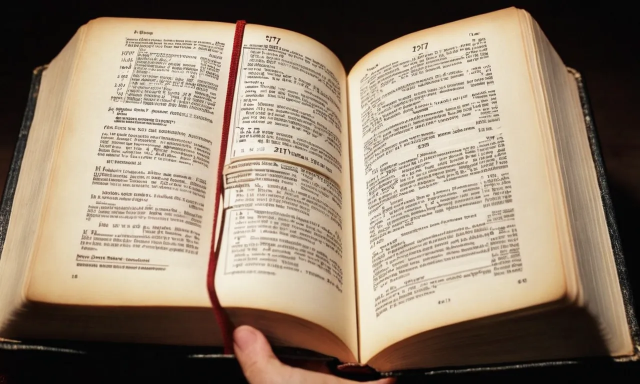 A photograph capturing a Bible open to the page with the number 7777 highlighted, symbolizing divine completeness and perfection in biblical numerology.