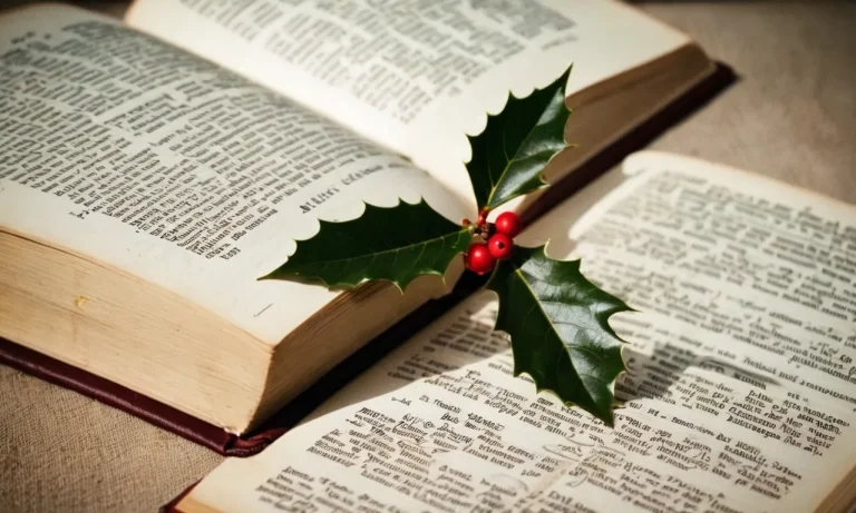 What Does Holly Mean In The Bible?