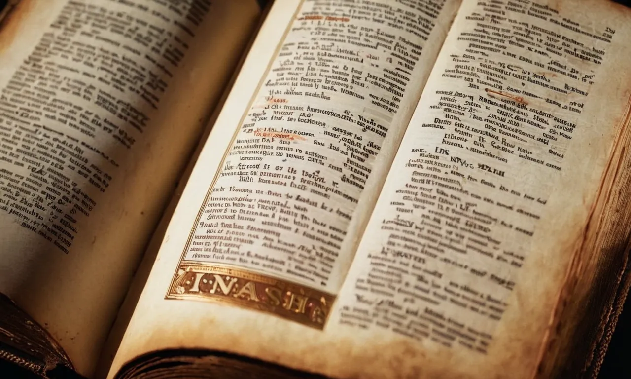 A close-up photo of a worn-out Bible, with the book of Isaiah open, revealing the verse that mentions "NASB" as the translation used for studying biblical scriptures.