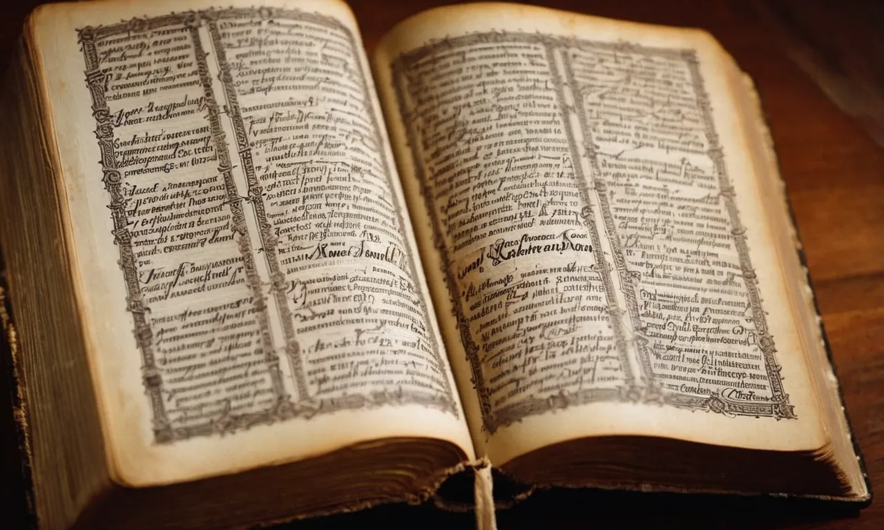 A close-up photograph capturing the delicate pages of a worn Bible, with the name "Renee" highlighted in vibrant calligraphy, symbolizing its significance in biblical teachings.