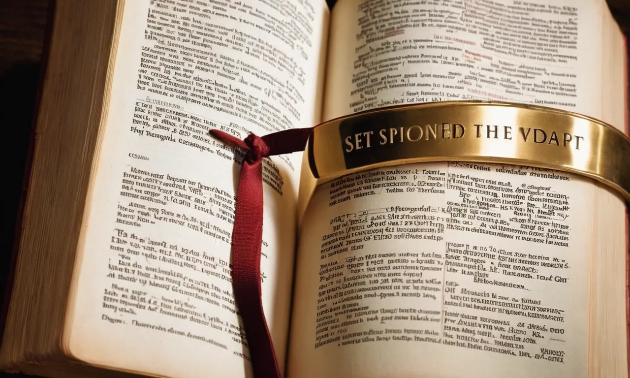 A photo capturing a Bible open to the book of Romans, with the words "Set Apart" highlighted, symbolizing the biblical concept of being distinct and separated for God's purposes.