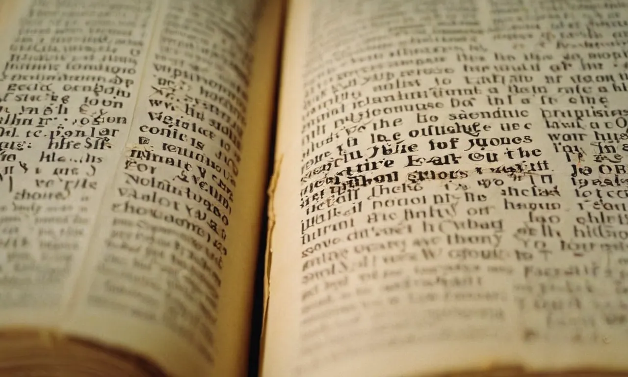 A close-up photo of a torn Bible page, highlighting verses on gossip and slander, symbolizing the negative impact of spreading harmful words contrary to biblical teachings.