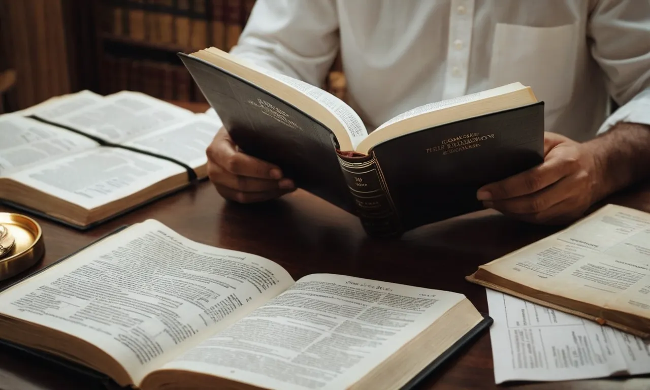 A photo showcasing a person reading the Bible, surrounded by financial documents, symbolizing the search for guidance on investing based on biblical teachings.
