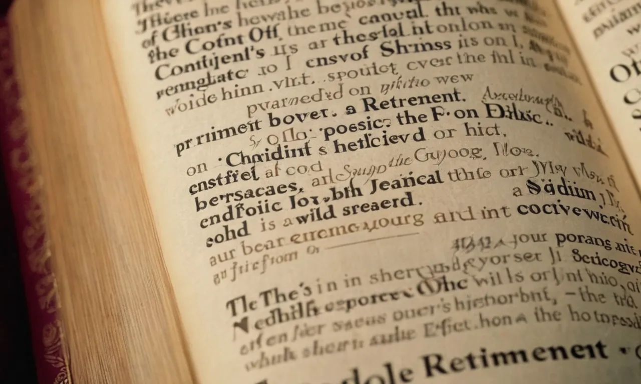 A close-up photo of an open Bible with highlighted verses on contentment, stewardship, and God's provision, encapsulating the Biblical perspective on retirement.