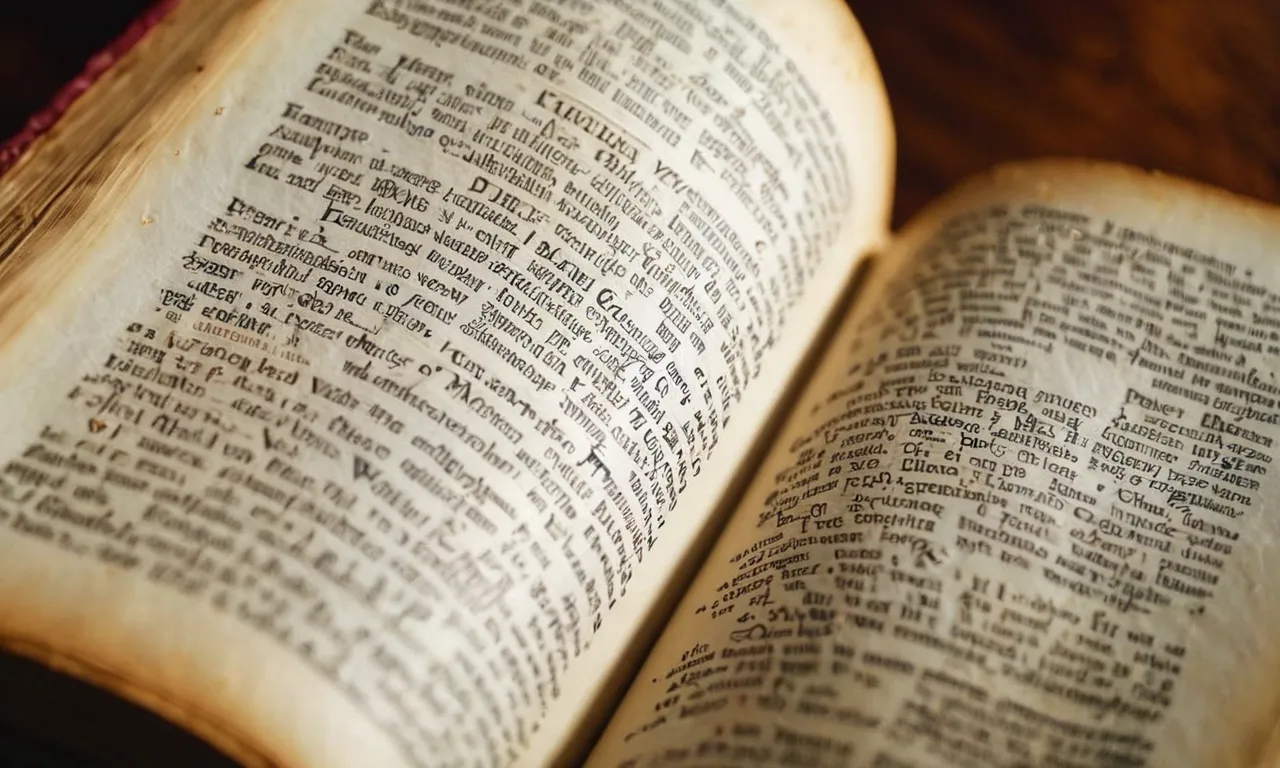 A close-up photo capturing the worn pages of a Bible, highlighting a passage on righteous anger, symbolizing the power and guidance of scripture in addressing and channeling anger righteously.