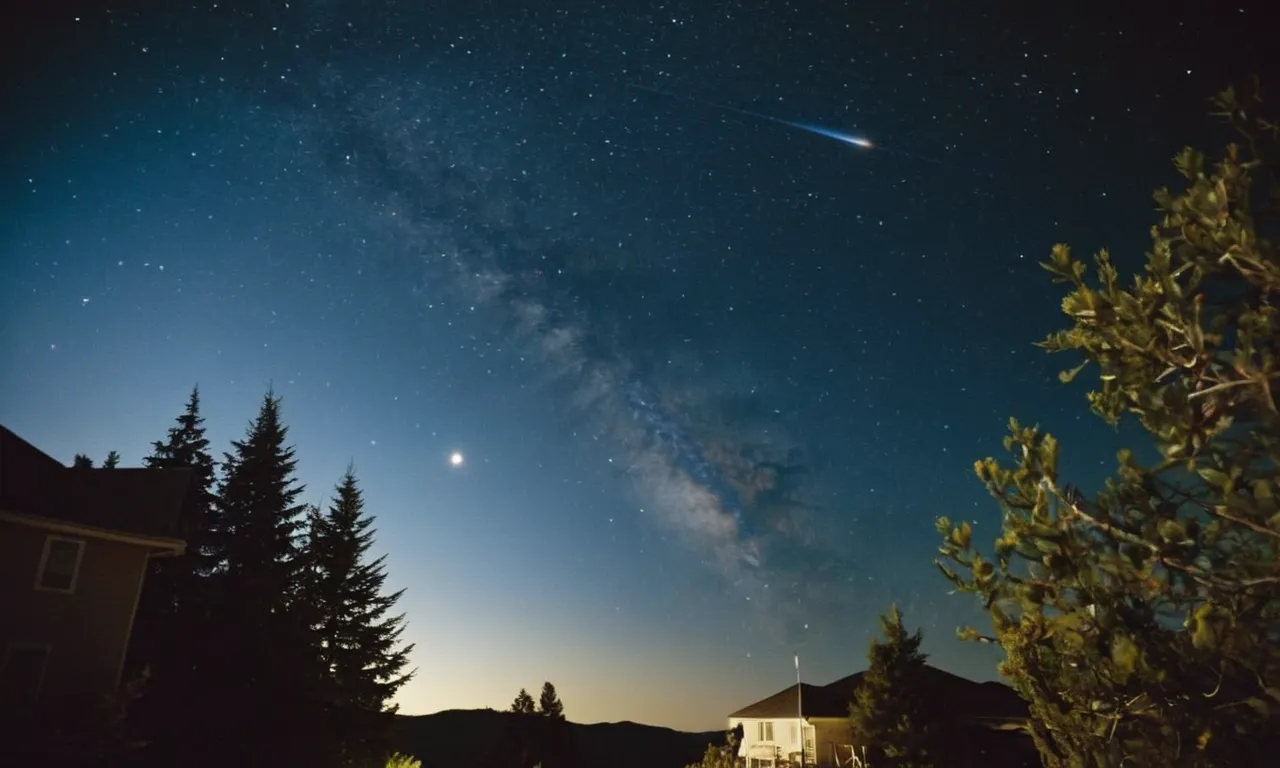 A captivating photograph showcasing the beauty of a clear night sky, capturing the rare phenomenon of the planets aligning in perfect harmony, reminiscent of the divine order described in the Bible.