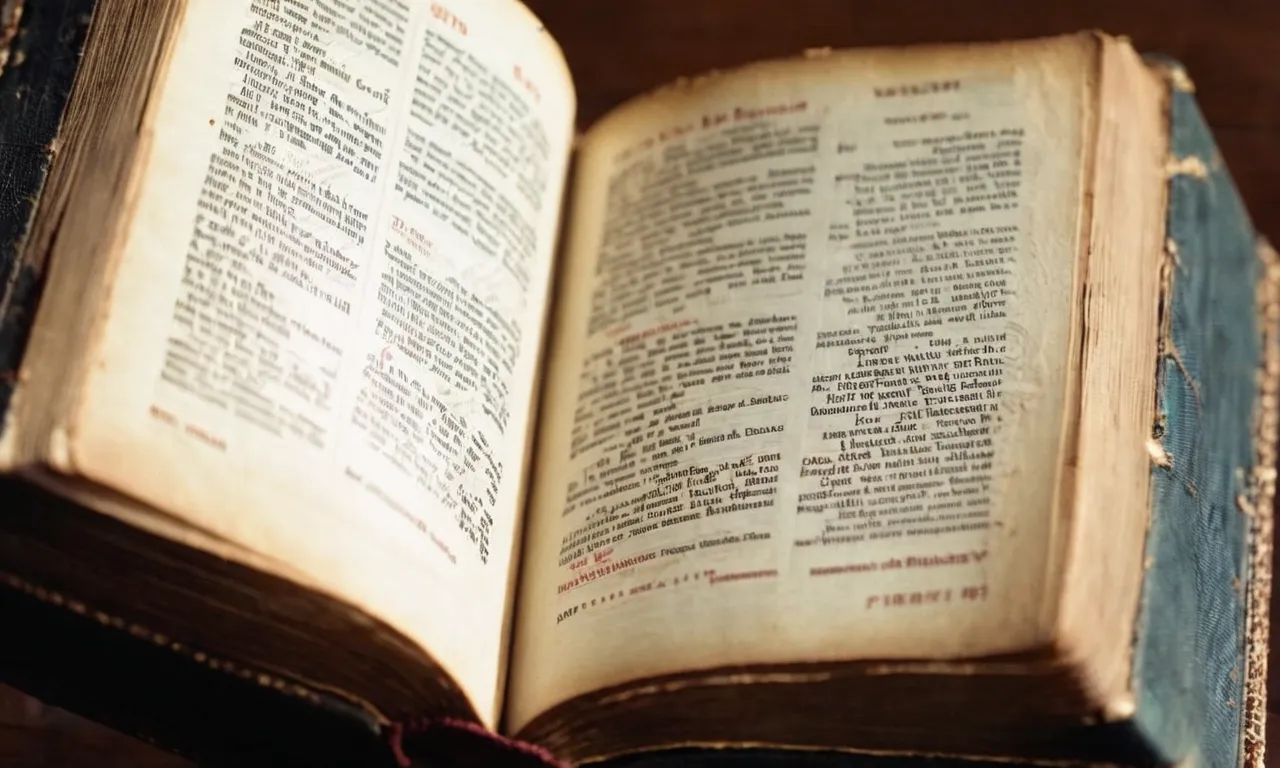 A close-up shot of a well-worn Bible, open to a passage in Malachi 3:10, highlighting the verse that speaks about tithing.