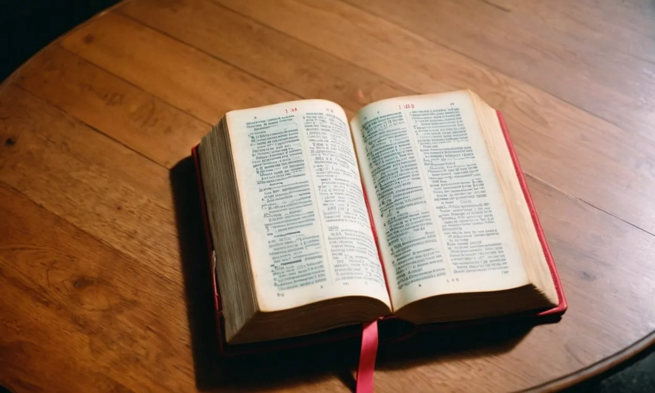 In the photo, a Bible lies open on a table, with the number 18 highlighted in vibrant colors, symbolizing its significance. The shot captures curiosity and invites viewers to explore the biblical meaning behind this number.