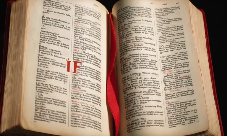 What Does The Word “If” Mean In The Bible?