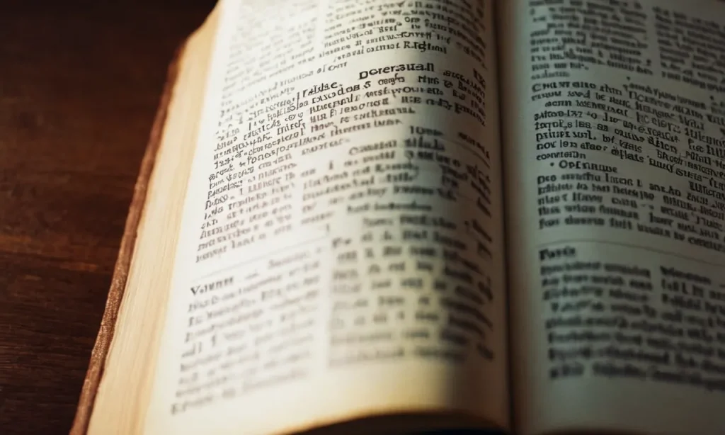 A close-up photo of an open Bible with the word "Yoke" highlighted, showcasing the verse and surrounding context, symbolizing the biblical meaning and significance of the term.