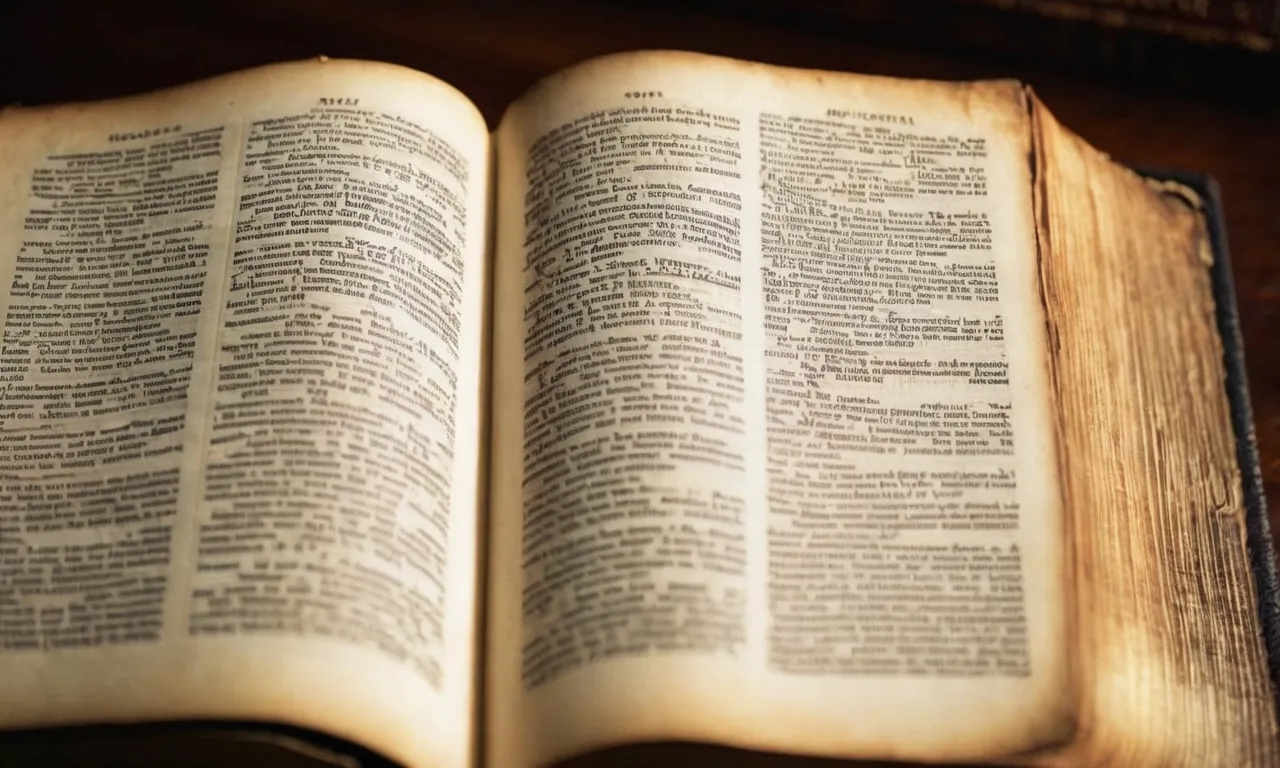 A close-up shot of a well-worn Bible, opened to a page titled "Chronological Order," showcasing a carefully curated timeline of biblical events.