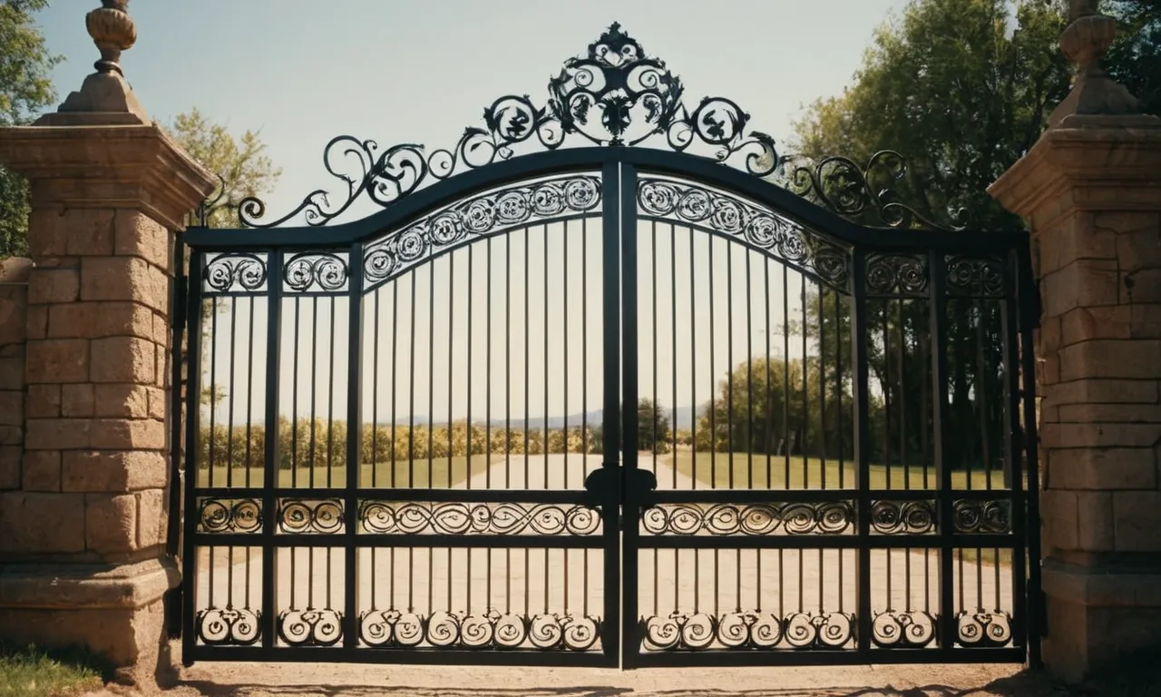 A photo capturing a closed gate, symbolizing the concept of a gatekeeper in the Bible, representing the guardian of truth, righteousness, and access to divine knowledge and salvation.