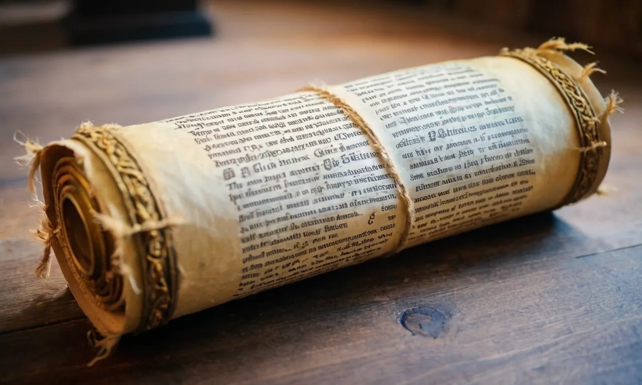 A photo of a dusty, ancient scroll with the words "Minion" and "Bible" highlighted, evoking curiosity and intrigue about the biblical meaning of a minion.