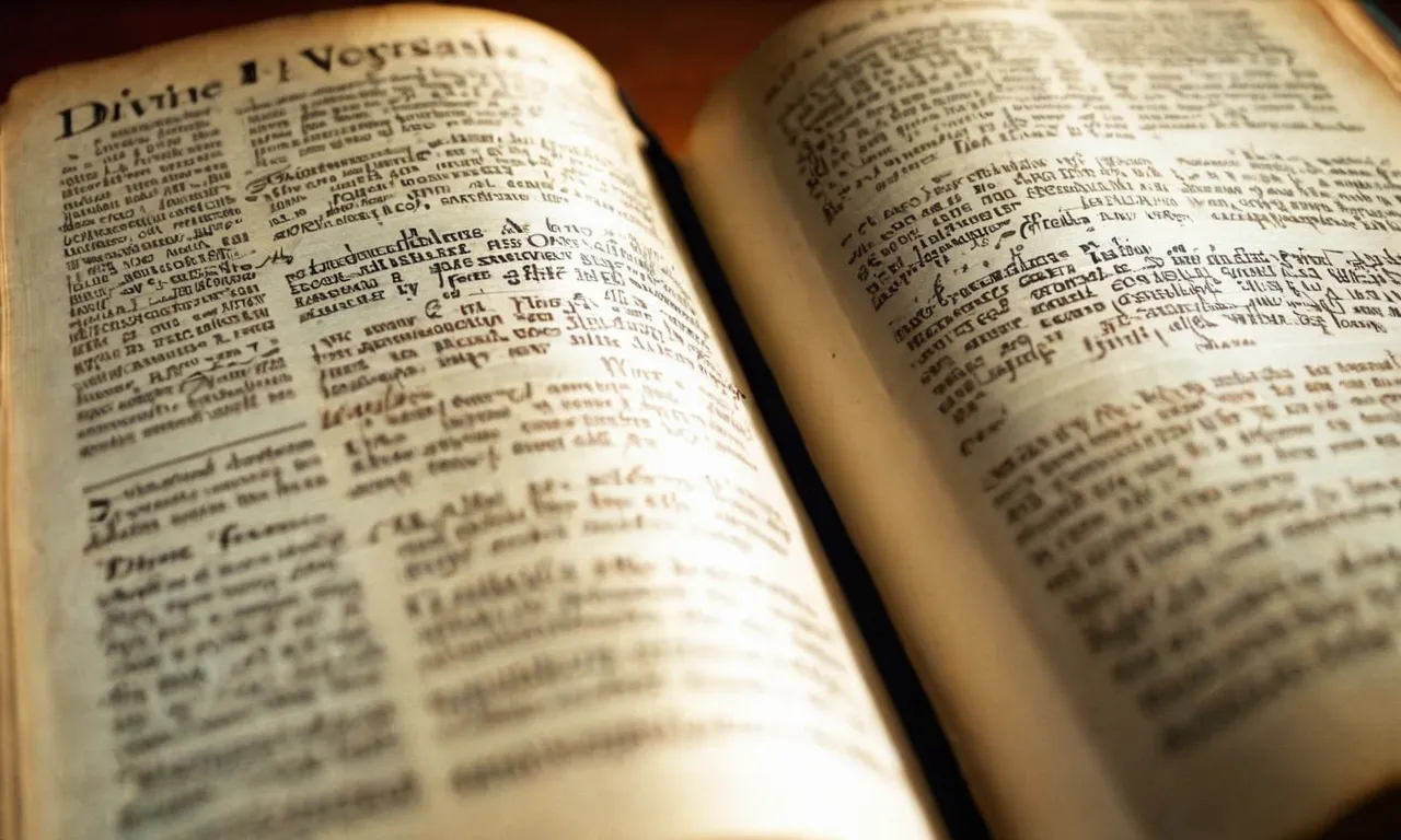 A close-up shot of a well-worn Bible opened to a page titled "Topical Study," revealing neatly highlighted verses and handwritten notes alongside different categories and subtopics.