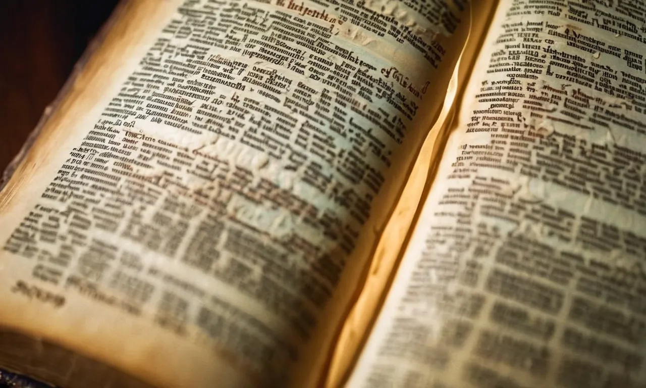 A close-up photograph of a worn-out bible, with highlighted verses speaking about understanding, symbolizing the importance of comprehending and interpreting biblical teachings for spiritual growth.