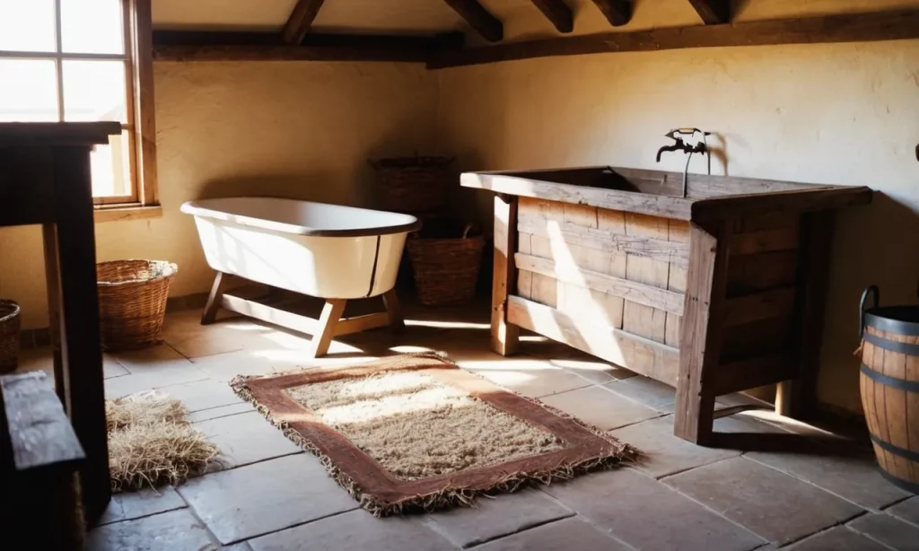 A captivating photo captures a humble stable bathed in warm light, with a rustic manger as the focal point. It symbolizes the birthplace of baby Jesus, evoking a sense of sacredness and wonder.