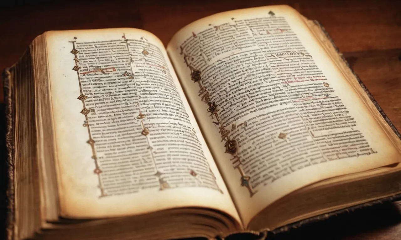 A photo of an open bible, surrounded by diverse religious texts and ancient manuscripts, capturing the essence of the debate over who determined the books included in the Bible.