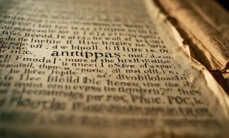 Who Is Antipas In The Bible?