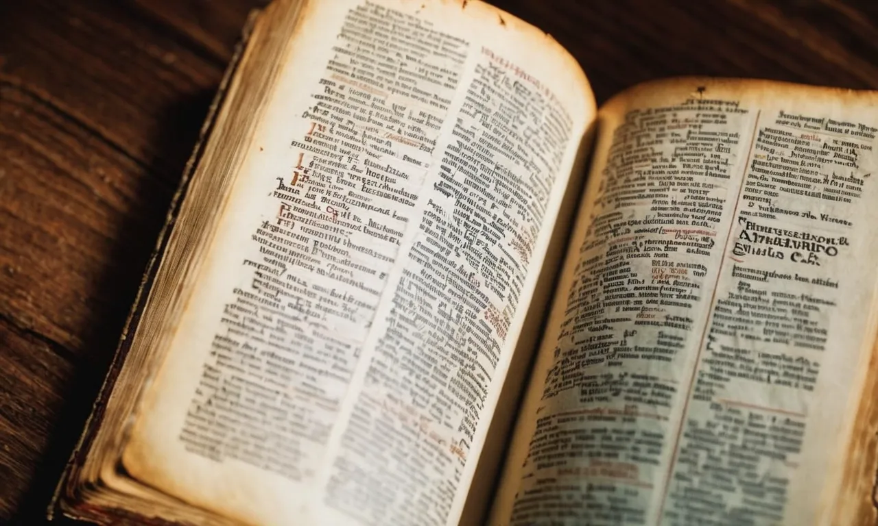 A close-up photo of a worn Bible, open to the book of Atticus, highlighting the words that describe his character and role in the biblical narrative.