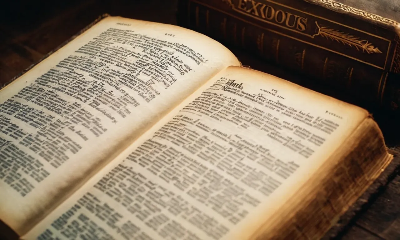 A captivating photo of a weathered Bible open to the book of Exodus, highlighting the divine name "Yahuah" in bold letters, symbolizing the search for deeper understanding and connection with the biblical deity.