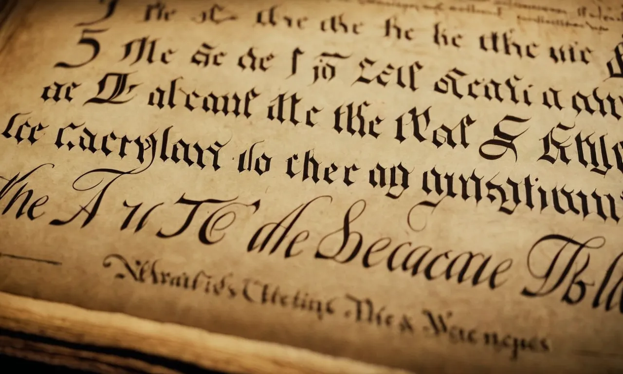 A close-up photo capturing an ancient manuscript with the words "The 7 Deacons in the Bible" written in elegant calligraphy, showcasing the historical significance and curiosity surrounding their identities.