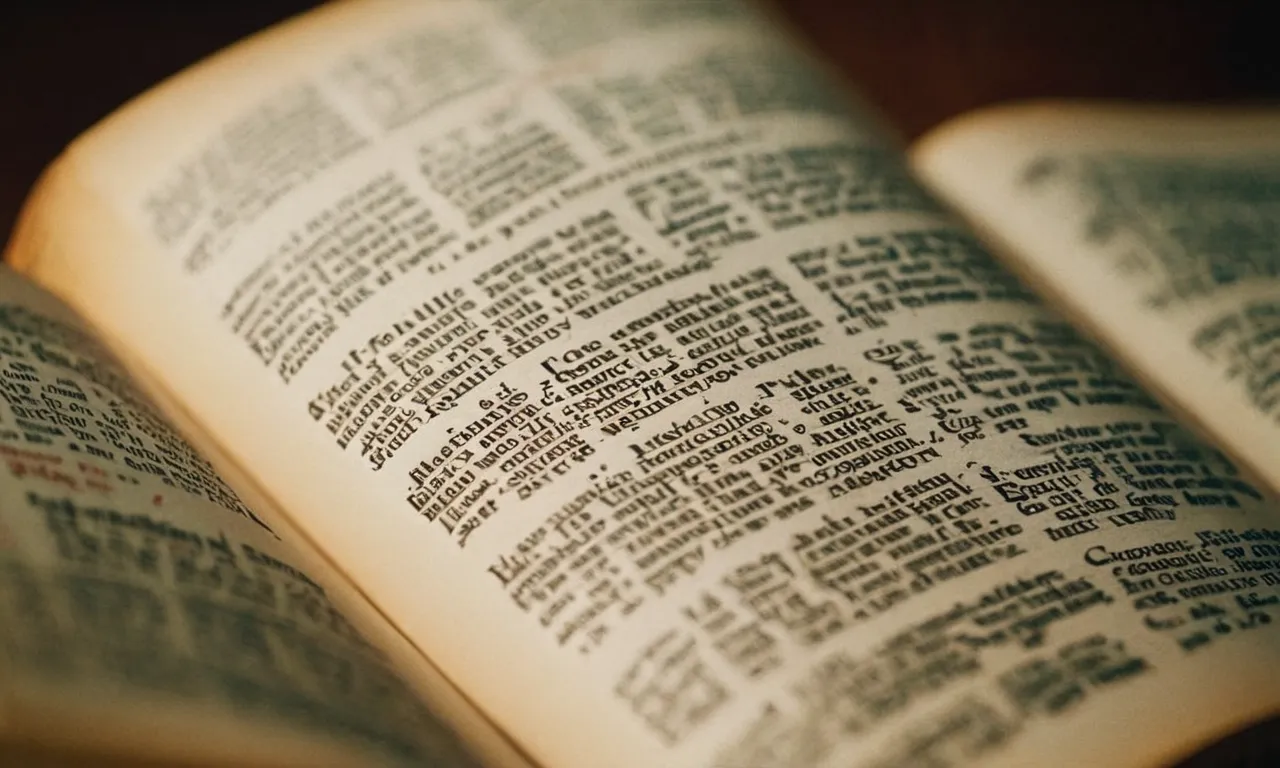 A close-up of an open Bible, capturing the intricate details of italicized words. The composition highlights curiosity and invites viewers to explore the reasons behind this stylistic choice.