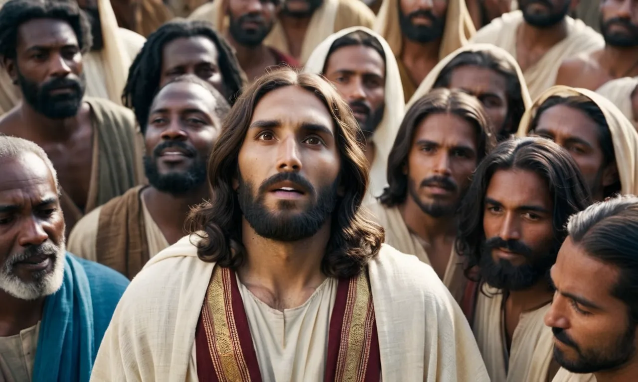 A photo capturing Jesus surrounded by a diverse group of devoted disciples, exemplifying their unwavering faith and the profound impact he had on their lives.