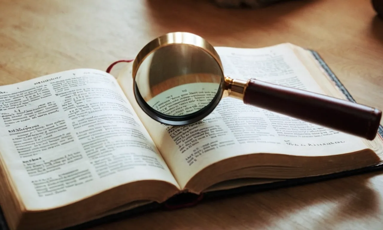 A close-up photo of an open Bible, pages highlighted with the topic "sexuality," while a blurred hand gently holds a magnifying glass, symbolizing the curiosity surrounding the absence of mention about masturbation in the scripture.