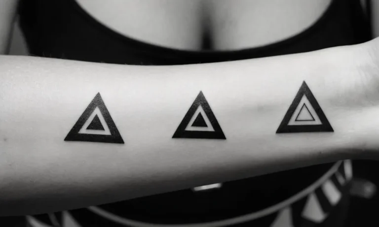 3 Triangle Tattoo Meaning: Unveiling The Symbolism Behind This Intriguing Design