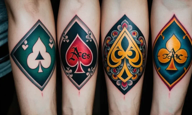 4 Aces Tattoo Meaning: Unveiling The Symbolism Behind This Intriguing Design