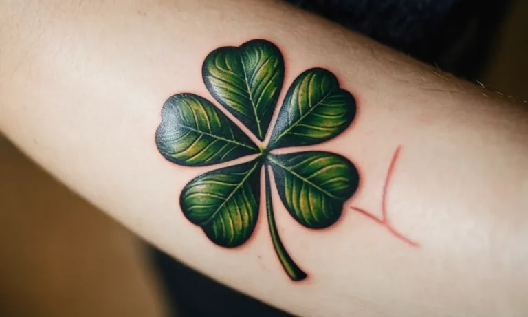 4 Leaf Clover Tattoo Meaning: Exploring The Symbolism And Significance