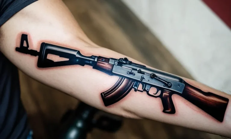Ak-47 Tattoo Meaning: Exploring The Symbolism Behind This Iconic Design