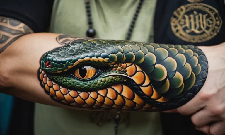 Anaconda Tattoo Meaning: Exploring The Symbolism Behind This Powerful Reptilian Design