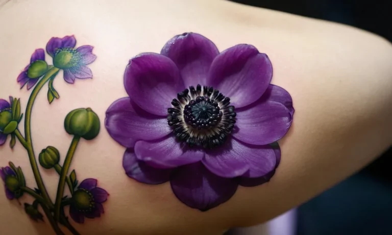 Anemone Flower Tattoo Meaning: A Comprehensive Guide