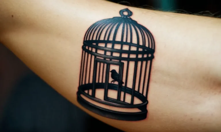 Unveiling The Profound Symbolism Of Bird Cage Tattoos