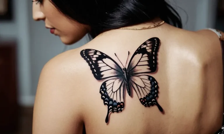 Black And White Butterfly Tattoo Meaning: A Comprehensive Guide