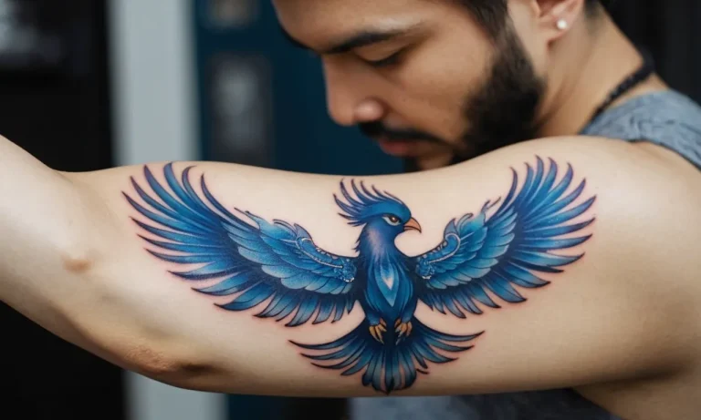 Blue Phoenix Tattoo Meaning: Unveiling The Symbolism Behind This Mythical Design