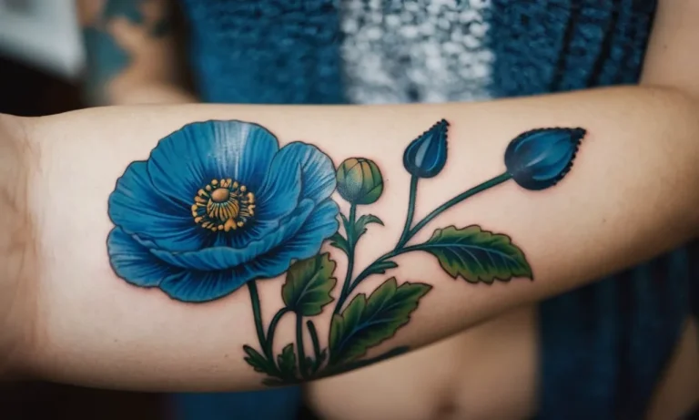 Blue Poppy Tattoo Meaning: Unveiling The Symbolism Behind This Captivating Floral Design