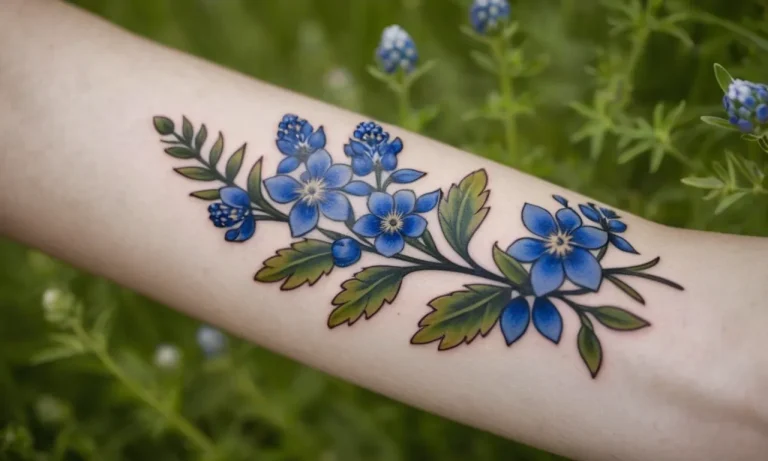 Bluebonnet Tattoo Meaning: Exploring The Symbolism Behind This Iconic Flower