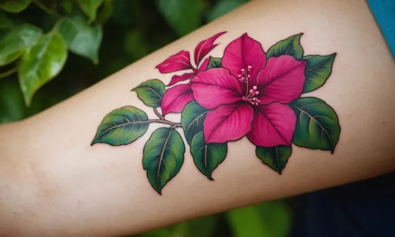 Bougainvillea Tattoo Meaning: Exploring The Symbolism Behind This Vibrant Floral Design