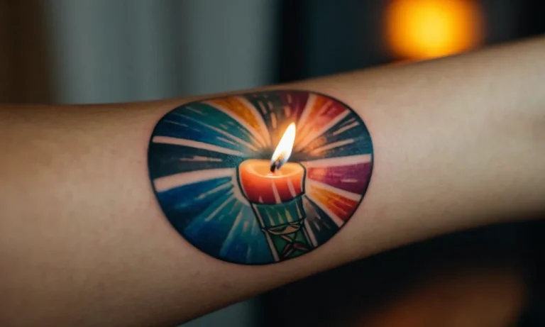 Burning Candle Tattoo Meaning: A Comprehensive Guide