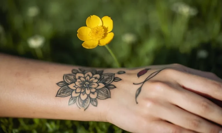 Buttercup Tattoo Meaning: Exploring The Symbolism Behind This Vibrant Floral Design
